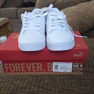 Puma Ladies Classic White Sneakers